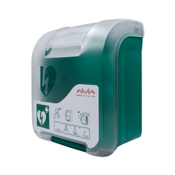 AIVIA IN ALARM - Szafka na defibrylator do zastosowań wewnętrznych wyposażona w alarm dźwiękowy i świetlny - 415x345x202 mm