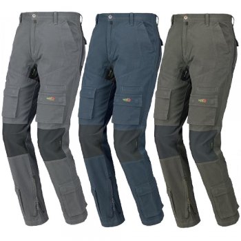 ISSA EASYSTRETCH 8738 - spodnie z licznymi praktycznymi kieszeniami, 100% bawełna canvas - 3 kolory - S-3XL.