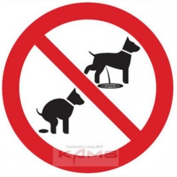NC028 Zakaz wyprowadzania psów.
