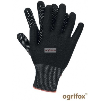 OX-DOTUA - rękawice z poliestru z jednostronnym nakropieniem - L.