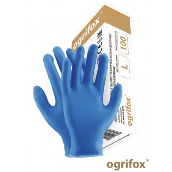 OX-NIT-PF - Rękawice nitrylowe bezpudrowe 100 szt. - S,M,L,XL.