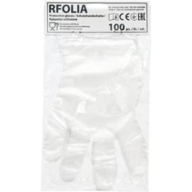 RFOLIA - jednorazowe rękawice ochronne foliowe 2 kolory - M,L.