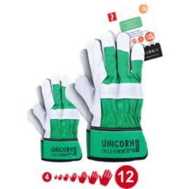 UNICORN - rękawice ochronne wzmacniane skórą bydlęcą - 4-13.