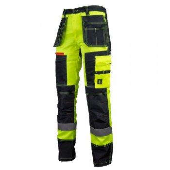 URG_715 HV - spodnie ostrzegawcze do pasa, 80% poliester, 20% bawełna, gramatura 280g/m² - 44-62.