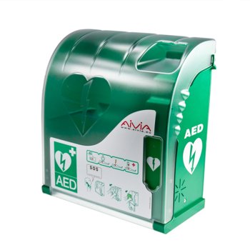 AIVIA 100 IN - Szafka na AED do zastosowań wewnętrznych, wyposażona w alarm dźwiękowy i świetlny - 423x388x201 mm