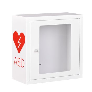 ASB1000-W-AED-R PL - Metalowa szafka na defibrylator wewnątrz budynku ASB1000 - 37 x 37 x 17 cm